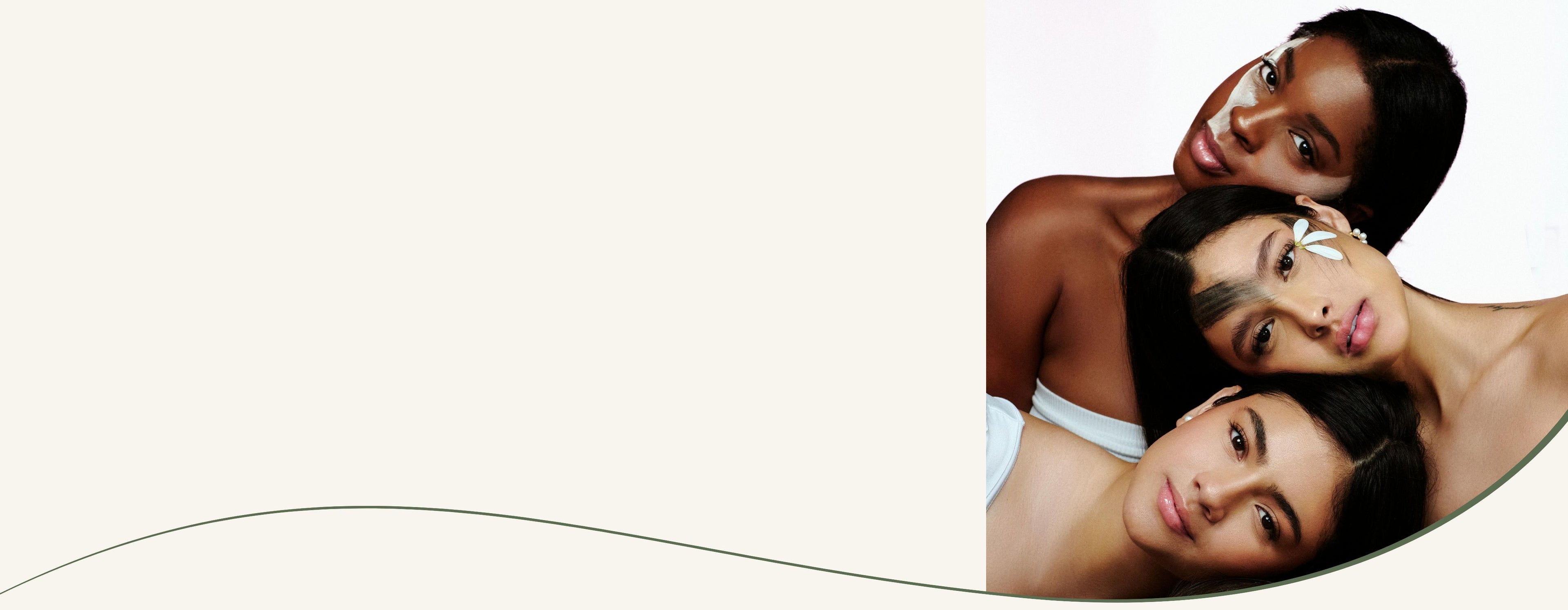 Group of diverse women celebrating natural beauty and holistic skincare on Holli’s About Us page