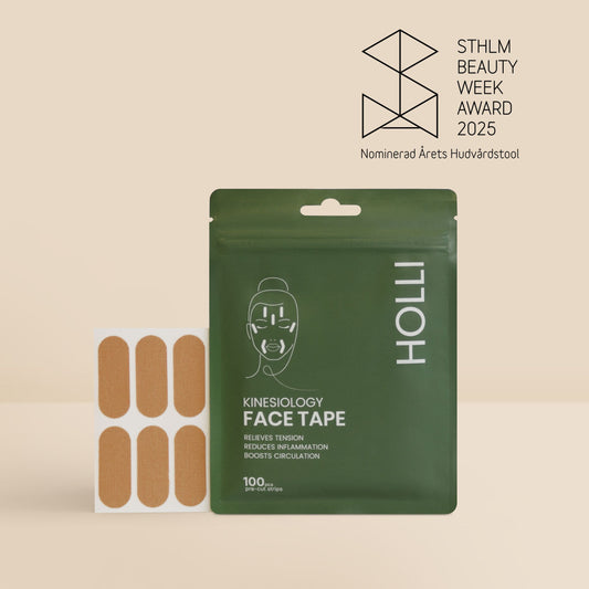 HOLLI pre-cut kinesiology face tape Sthlm Beauty Award 2025